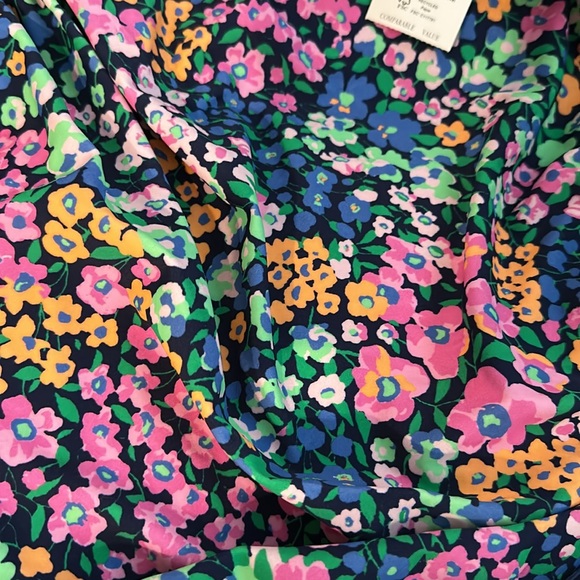 JCrew Ruched Plunging One Piece - Picture 3 of 3